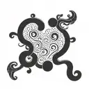 three question marks tattoo design idea