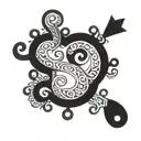 three question marks tattoo design idea