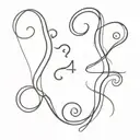 three question marks tattoo design idea