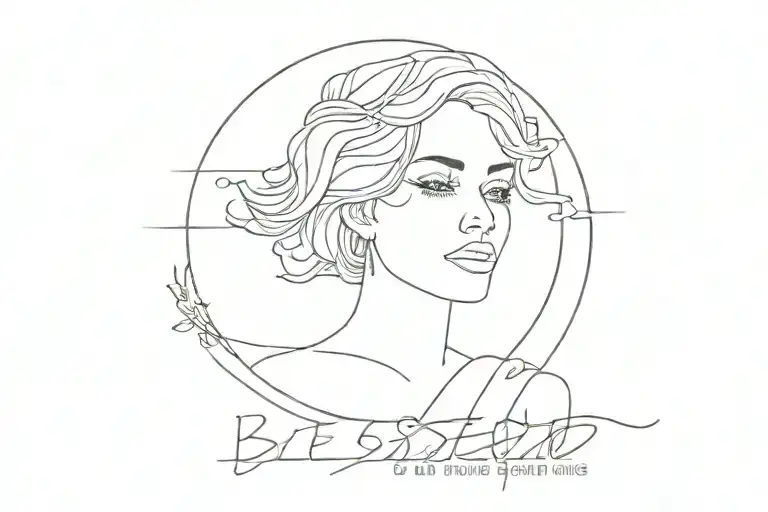 Blessed is she who has believed... tattoo design idea