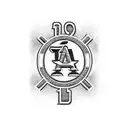 A dotwork design of the Los Angeles Dodgers logo intertwined with Chicano culture symbols tattoo design idea