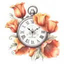 California poppy flower tattoo to represent my dad  tattoo design idea