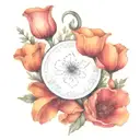 California poppy flower tattoo to represent my dad  tattoo design idea