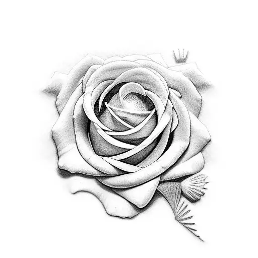 Ramos de rosas tattoo design idea