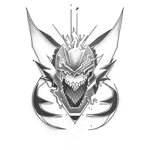 Digimon like tattoo design idea