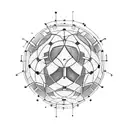 A computer circuitry design intertwined with a heart and a soccer ball, representing the client's passion for technology, love, and sports tattoo design idea