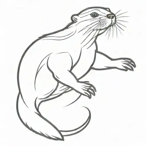 Tactical Infantry Otter  tattoo design idea