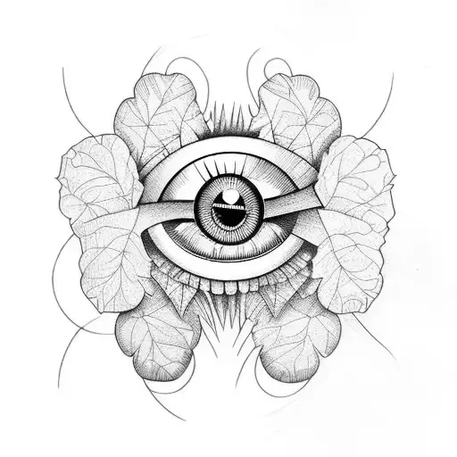 grape, eyes tattoo design idea