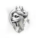 alice in wonderland tattoo design idea