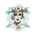 swamp woman tattoo design idea