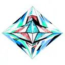 Diamond tattoo design idea