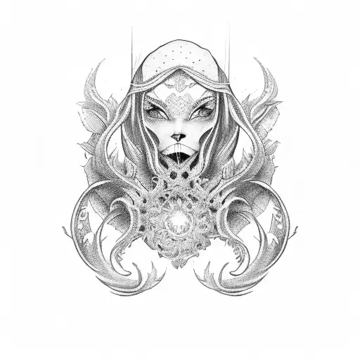 headstone tattoo design idea