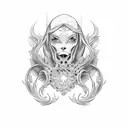 headstone tattoo design idea