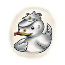 Rubber duck tattoo design idea