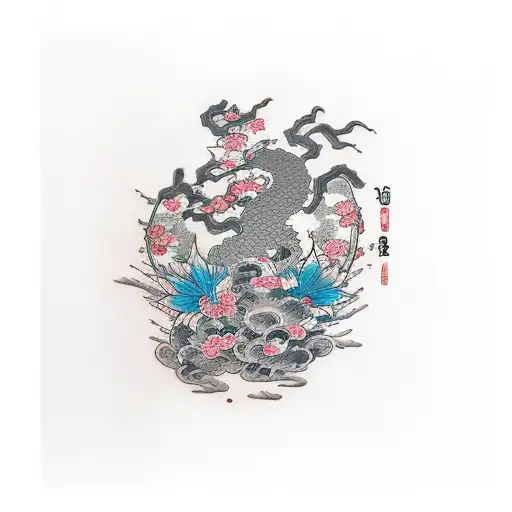 nothing last forever tattoo design idea