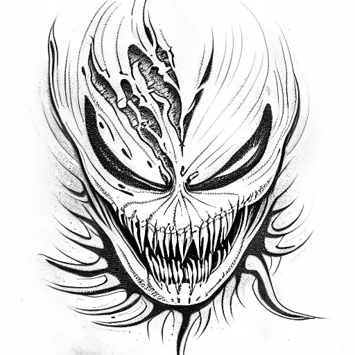 venom carnage  tattoo design idea