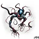 venom carnage  tattoo design idea