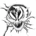 venom carnage  tattoo design idea