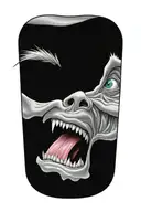 derp face meme tattoo design idea