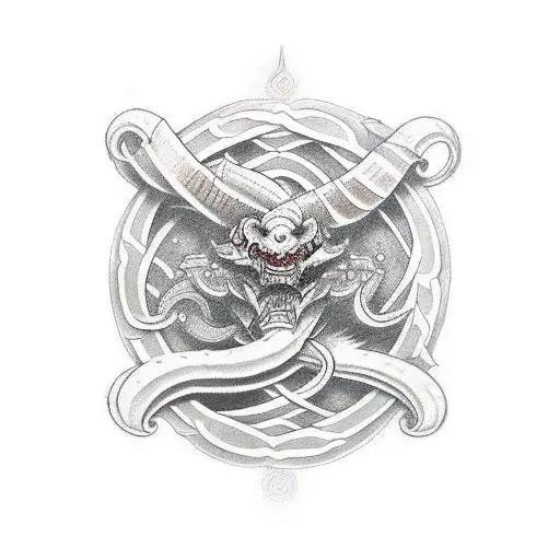 Combine elements from different Elder Scrolls games into a unique symbol tattoo design idea