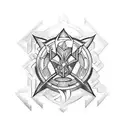 Combine elements from different Elder Scrolls games into a unique symbol tattoo design idea