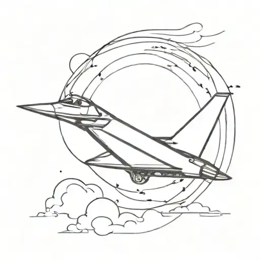 sr71 blackbird plane soaring tattoo design idea