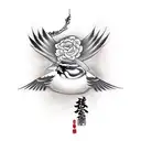 Sparrow tattoo design idea