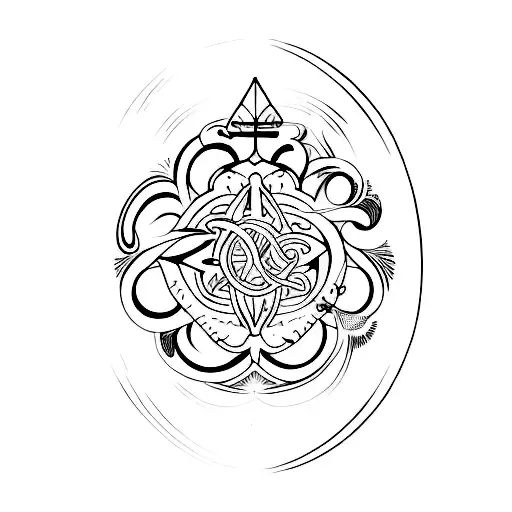 111 numerology tattoo design idea