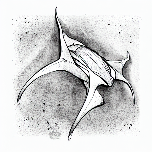 manta ray tattoo design idea