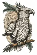 Harpy eagle  tattoo design idea