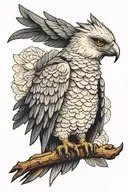 Harpy eagle  tattoo design idea