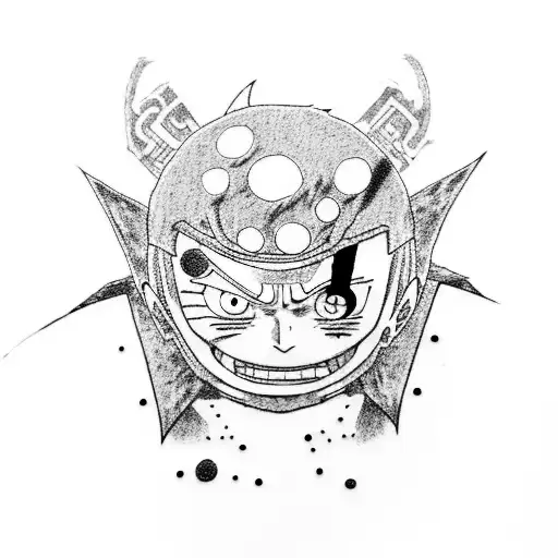 naruto, one piece, jujutsu kaisen, dragon ball z tattoo design idea