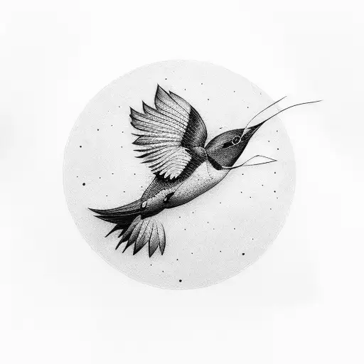 Swallow Bird tattoo design idea