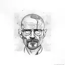 walter white and Thomas shelby  tattoo design idea