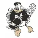 donald duck tattoo design idea