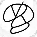 3 letters merged together into 1: V P and K tattoo design idea