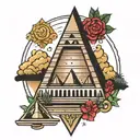 Traydarius Memphis pyramid tattoo design idea