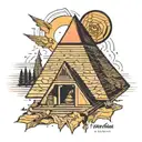 Traydarius Memphis pyramid tattoo design idea