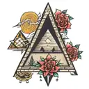 Traydarius Memphis pyramid tattoo design idea