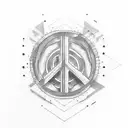 peace tattoo design idea