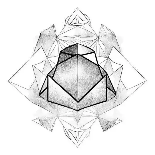 Ethereum logo with a wizard hat on top of it  tattoo design idea