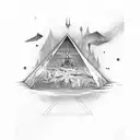 pyramid head silent hill tattoo design idea