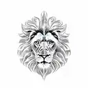 Dutch Crest Lion  tattoo design idea