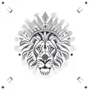 Dutch Crest Lion  tattoo design idea