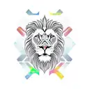 Dutch Crest Lion  tattoo design idea