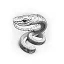 Snake Head Roller Coaster   tattoo design idea