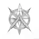 Trident tattoo design idea