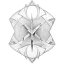 Trident tattoo design idea