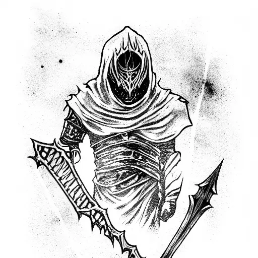 Artorias the abyss dark souls tattoo design idea