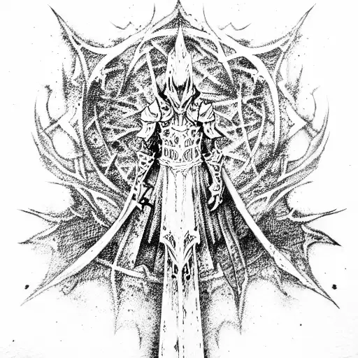 Artorias the abyss dark souls tattoo design idea